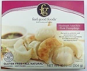 Pork Potstickers Filled With Pork And Vegetables And Served With Tamari Dipping Sauce