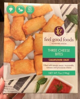 Three Cheese Cauliflower Crust Bites Gluten-Free Snack