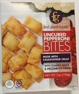 Uncured Pepperoni Cauliflower Crust Bites Gluten-Free Snacks