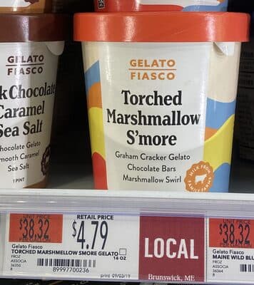 Torched Marshmallow S'more Graham Cracker Gelato