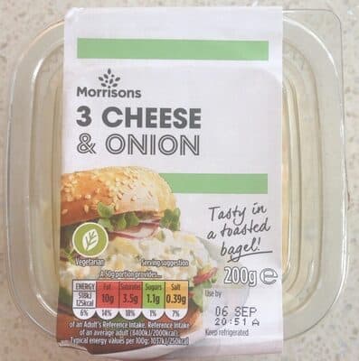 3 cheese & onion spread