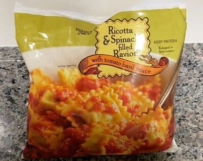 Ricotta & Spinach filled Ravioli
