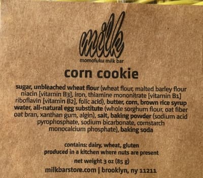 Corn cookie