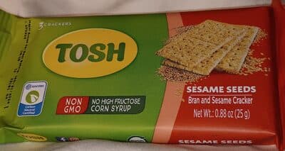 Sesame Seeds Bran and Sesame Cracker