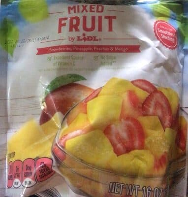 Strawberries, Pineapple, Peaches and Mangoes Tropical Fruits