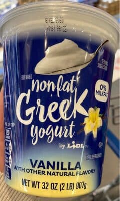 Vanilla Non Fat Greek Yogurt