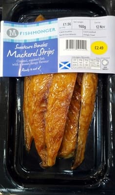 Sweetcure Boneless Mackerel Strips