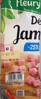 Ds de Jambon -25% de Sel*