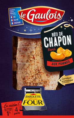 Rti de chapon farci aux pommes
