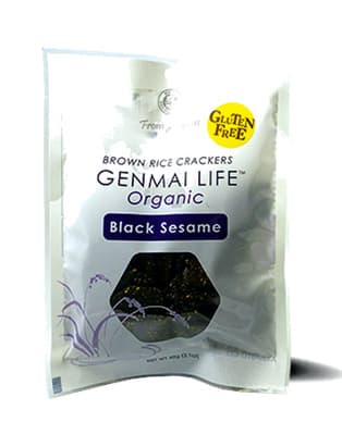 Brown rice crackers Organic Black Sesame