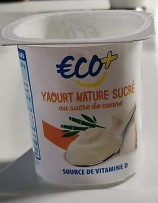 Yaourt nature sucr