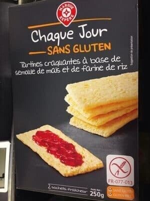 Tartines craquantes sans gluten
