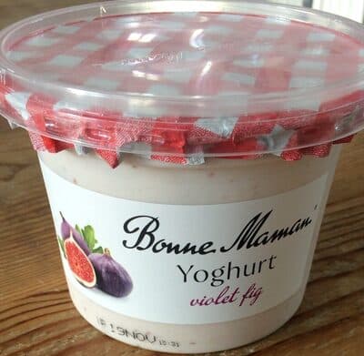Yoghurt violet fig