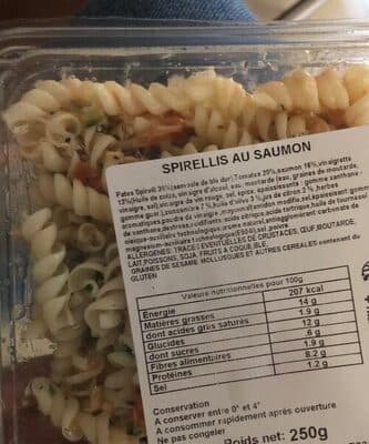 Spirellis au saumon