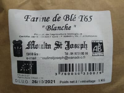 Farine de bl T65 bio