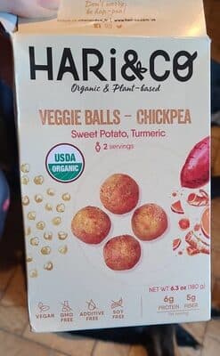 Hari & Co Chickpea Sweet Potato, Turmeric Veggie Balls