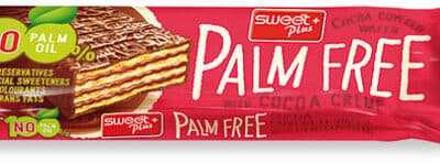 Wafer with cocoa creme and cocoa-milk coating