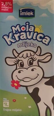 Moja Kravica Mlijeko 2,8% Mlijene Masti
