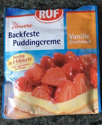 Backfeste Puddingcreme