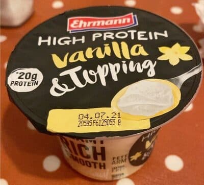 High Protein Vanilla Topping
