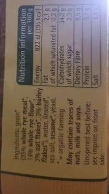 Three Grain Bread