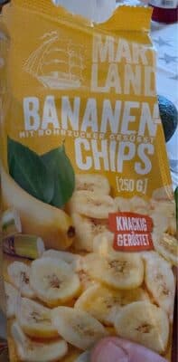 Bananenchips , Gerstet, Gezuckert