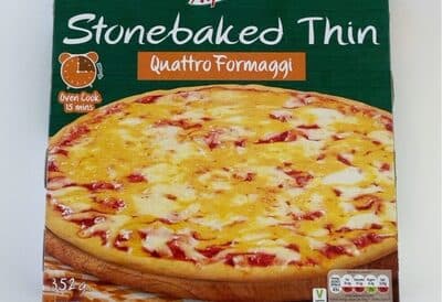 Quattro formaggi pizza