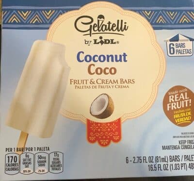Coconut Coco Fruit Cream Bars