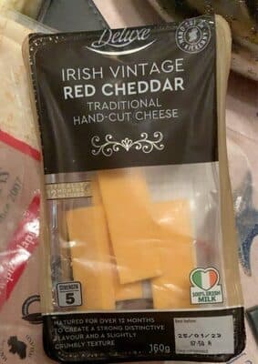 Irish Vintage Red Cheddar slices