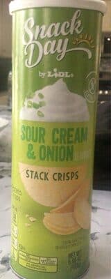 Sour Cream & Onion flavored Stack Chips