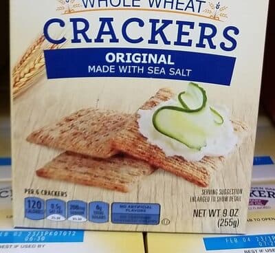 Snack day woven whole wheat crackers