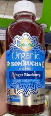 Organic Kombucha Ginger Blueberry
