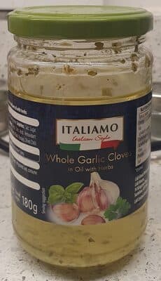 Whole Garlic Cloves in Oil with Herbs