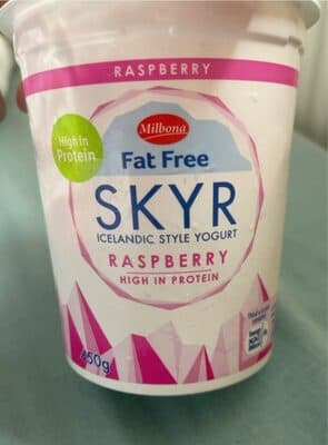 Skyr Icelandic style yogurt raspberry