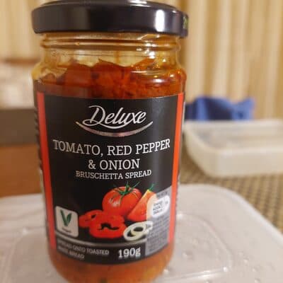 Tomato, Red Pepper & Onion Bruschetta Spread