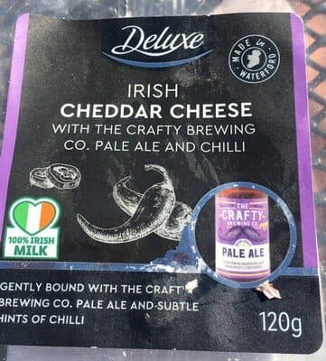 Irish cheddar cheese with the crafy brewing co.pale ale