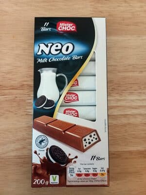 Neo milk chocolate bars