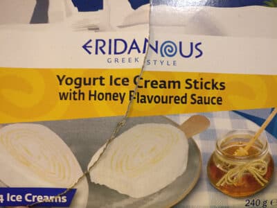 Yogurt Ice Cream Sticks with Honey