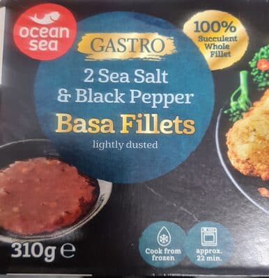 Basa Fillets Sea Salt and Black Pepper