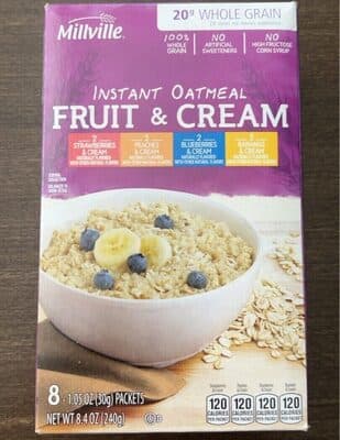 Instant oatmeal Fruit&Cream