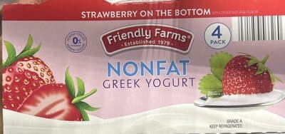 Nonfat Greek Yogurt Strawberry on the Bottom