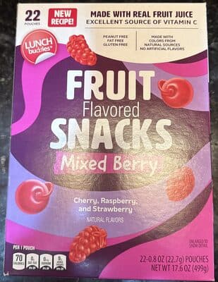 Fruit flavored snacks