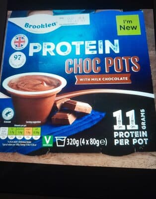 Protein choc pots with milk chocolate