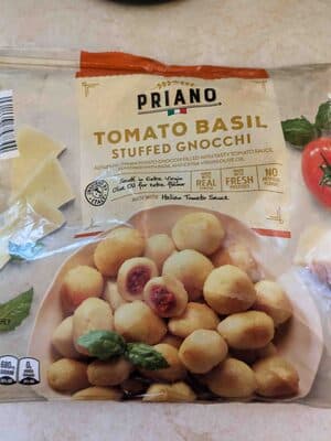 Tomato Basil Stuffed Gnocchi