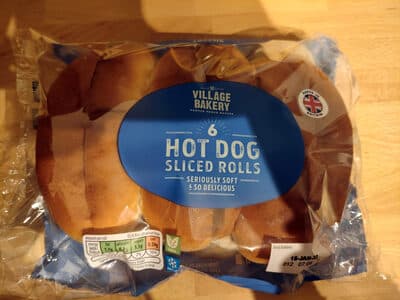 Hot dog sliced rolls