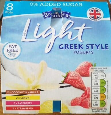 Light Greek Style Yogurts