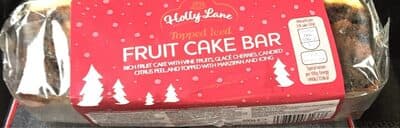 Topped Iced Fruit cake bar