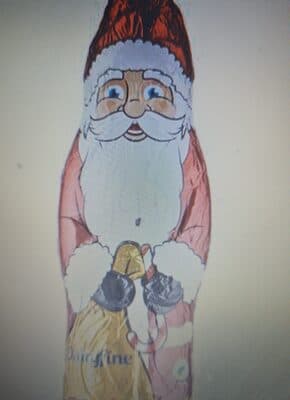 Dairy Fine Hollow Milk Chocolate Santa