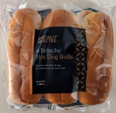 Sliced Brioche Hot Dog Rolls