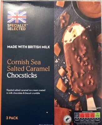 Cornish Sea Salted Caramel Chocsticks Ice Cream